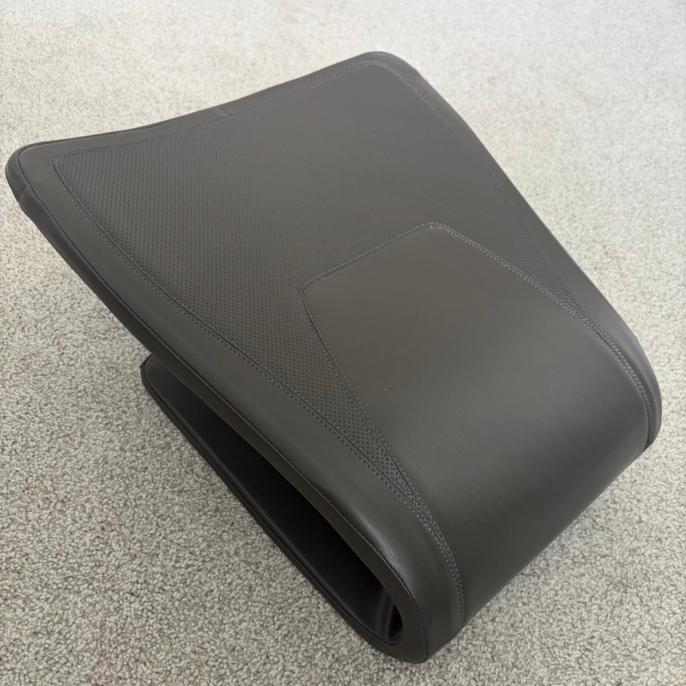 Ready Rocker Portable Rocking Chair Charcoal Gray Vegan Leather Rocker